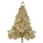 New Classic Crystal Christmas Tree Brooch Pin Made With Swarovski Elements