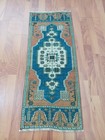 Vintage Rare Oushak Rug 2x3 Handmade Wool Anatolian Rug Boho Tribal Carpet Yaho