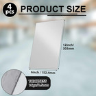 4 Pcs 12  X 6  16 Gauge Sheet Metal  Carbon Cold Rolled Steel Plate