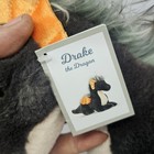 Aurora Drake The Dragon Axolotl Plush Nwt Black Orange Grey Stuffed Animal 16 