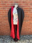 Vtg Knights Of Columbus 4th Degree Cape Cloak Black Red Lynch Kelly Regalia