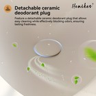 Hanikes Ur-480 Round High-efficiency Urinal  0 125 Gpf  Top Spud  White