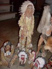 Sale   8  Native American Indian Chiefs   Warriors Resin Statues -up To 20  High
