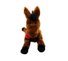 Animal Alley By Gund Plush Horse Brown 15 Inches Long With Red Kerchief