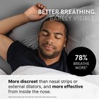 Rhinomed Mute Nasal Dilators For Sleep  Snoring 3 Pack Starter  Transparent