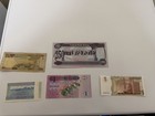 5 Assorted World Banknotes Saudi Arabia Iraq Myanmar Libya Transnistria 