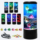 Bubble Fish Aquarium Night Light Usb Decorative Lamp Relaxing Home Decor