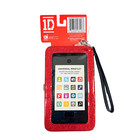 One Direction Silver red Cell Case Wristlet Harry Liam Zayn Louis Niall