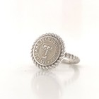 925 Sterling Silver Coin Ring Unisex Rope Band Statement Fashion Jewelry