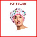 Reusable Shower Cap   Bath Cap  Lined  Oversized Waterproof Shower Caps Large De