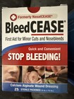 Bleedcease First Aid For Cuts And Nosebleeds 25 Sterile Packings Each