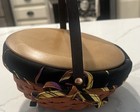 Longaberger Slanted Unqiue Lined Basket W Signature 