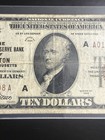     1929  10 National Currency Boston Ma Federal Reserve Bank Note   brown Seal    