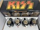 Kiss Rock Band 4-pack Molded Coffee Mug Set Fye Exclusive 2015 Original Box