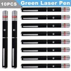 Pack Of 10 Green Laser Pointer Pen Amazing Lazer Visible Beam 990miles 1mw Light