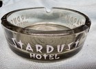 Vintage Las Vegas Stardust Hotel Nevada Smoked Glass Ashtray 3 5  