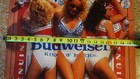 Vintage 1987 Budweiser Poster 28x20 Label Conscious Swimsuit Classic 80s Girls