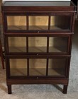 Macey Mahogany 3 Stack Bookcase Divided Windows