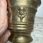 Vintage Heavy Solid Brass Mortar And Pestle Pharmacy Apothecary Pill Crusher