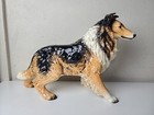 Vintage Goebel West Germany Very Large Collie Dog Figurine Statue 17  X 12  X 6 
