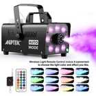Agptek Smoke Machine Fog Machine With 13 Colorful Led Lights Effect 500w And    
