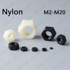 White   Black Nylon Din934 Hexagon Nuts Hex Nuts M2 M2 5 M3 M4 M5 M6 M8 M10 M20
