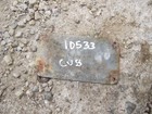 Farmall Cub  Ih Tractor Original 1947 Serial Number Tag    10533 Late 1st Year