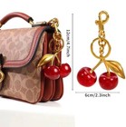 Cherry Bag Charm Purse Charms Keychain Car Handbag Accessories Keychian Gifts