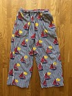 Weekend House Kids Terry Easy Pants With Striped Sailboat Print Size 7-8 Years
