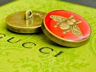 100   Gucci  Buttons 6 Pieces Size 22 Mm 0 9 Inch                       Red