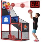 Basketball Arcade Game Set Indoor outdoor With Led Scoring And Cheer Sounds  