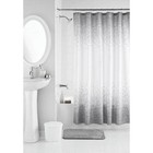 17 Pc Polyester Shower Curtain Bath Set W  Hooks Soap Dispenser Rug Bathroom Hot
