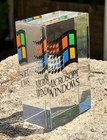 Microsoft Windows Ver 3 1  Vintage Lucite Paperweight  Excellent Condition