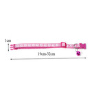Adjustable Cat Collar With Bell   Cute Paw Print Pendant Breakaway Safety Buckle