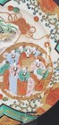 19th Century Japanese Kutani Hand Painted Plate Immortals Green Gold Iron Red