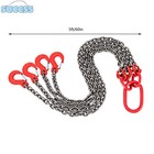 5ft Chain Sling Lift Chain G80   4 Leg Grab Hooks Used In Mining  Machinery