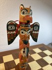 Alaska Black Diamond  eagle Boy  Carved Totem Ketchikan  Alaska Patrick Seale
