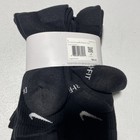 6 Pairs Nike Cotton Cushioned Crew Socks Size L Fits Womens 10-13 Mens 8-12