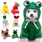 Cute Fruit Dog Clothes For Small Dogs Hoodies Winter Warm Fleece Pet Clothing Pu