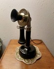 Rare  64 Kellogg Candlestik 6 Digit Faceplate W coil   Capacitor Metal Thread Mp