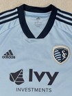 Adidas Mls Sporting Kc Kansas City  27 Blue Ivy Home Soccer Jersey Size L