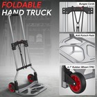 Heavy Duty Hand Truck Dolly Luggage Cart 1pcs W  Adjustable Handle bungee Cord