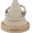 Modernist Taxco Sterling Silver Ball Cuff Bracelet Tc-78 Vintage Mexico Signed