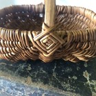 Vintage French Tiny Doll Toddler Charentaise Buttocks Handwoven Wicker Basket