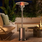 Outdoor Propane Patio Heater 48000 Btu With Wheels And Safety Protection System