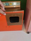 Vtg 1950s Litho Tin Metal Kitchen Appliances wolverine Fridge And Gabriel Stove