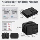 Airline Approved Pet Carrier - Soft Cat dog Backpack  Anti-lost  20lbs  Black