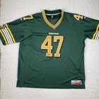Edmonton Eskimos X Reebok Mens Cfl Football Jersey 3xl Green Elks Sherritt  47