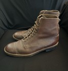 Wonderful   Ww2 British Officers Brown Boots Marked Reh 15386