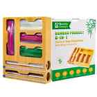 Bamboo Kitchen Drawer Organizer     Bag Dispenser   Plastic Wrap Storage Rack